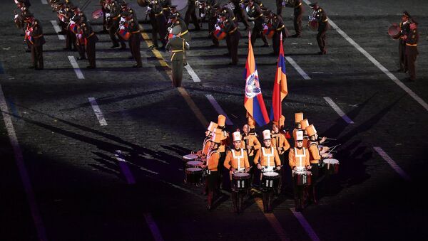 Церемония открытия X Международного военно-музыкального фестиваля Спасская башня - Sputnik Армения