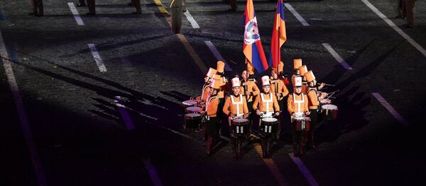 Церемония открытия X Международного военно-музыкального фестиваля Спасская башня - Sputnik Армения