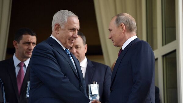 Президент РФ В. Путин и премьер-министр Израиля Б. Нетаньяху - Sputnik Արմենիա