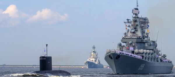Генеральная репетиция военно-морского парада ко дню ВМФ в Кронштадте - Sputnik Армения
