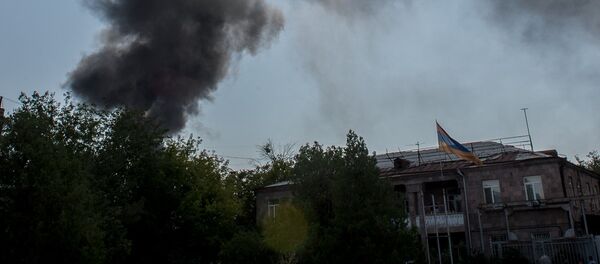 Пожар на заводе Наирит Пожар на заводе Наирит - Sputnik Արմենիա