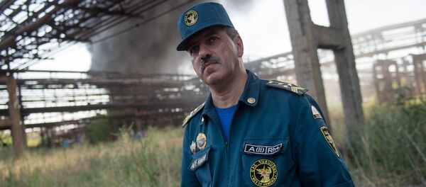 Пожар на заводе Наирит. Валерий Багиян - Sputnik Արմենիա