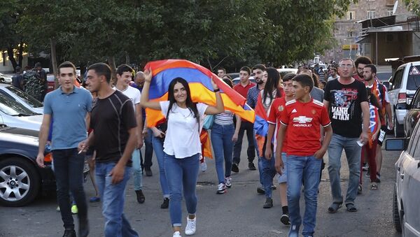 Հայաստան–Դանիա խաղից առաջ երկրպագուները համերաշխության «ցույց» են կազմակերպել - Sputnik Արմենիա