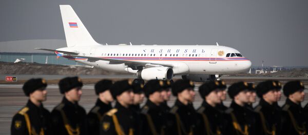 Самолет президента Республики Армения Сержа Саргсяна  в международном аэропорту Внуково-2 - Sputnik Армения