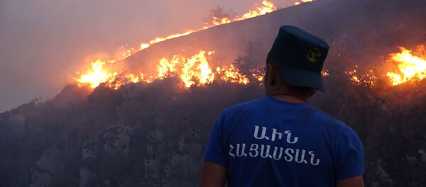 Пожар в Бюракане - Sputnik Армения