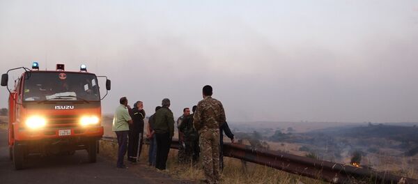 Пожар в Бюракане Пожар в Бюракане - Sputnik Արմենիա