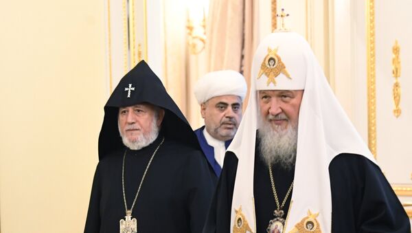 Встреча духовных лидеров Армении, Азербайджана и России - Sputnik Армения