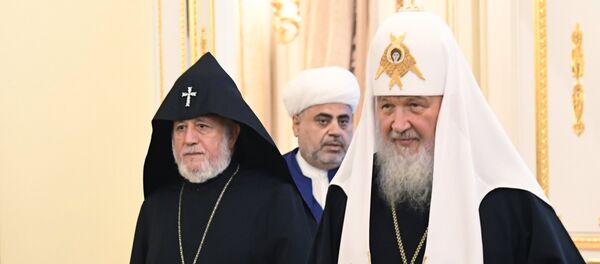 Встреча духовных лидеров Армении, Азербайджана и России - Sputnik Армения