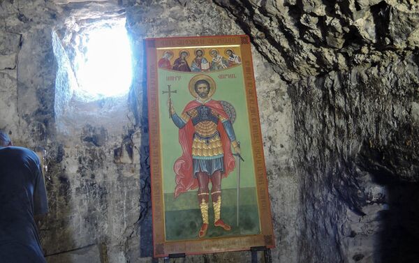 Икона Вардана Мамиконяна село Амутех - Sputnik Армения