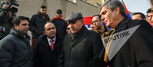 Ален Симонян, Эдмон Марукян, Никол Пашинян и Арам Саркисян. Архивное фото. - Sputnik Армения