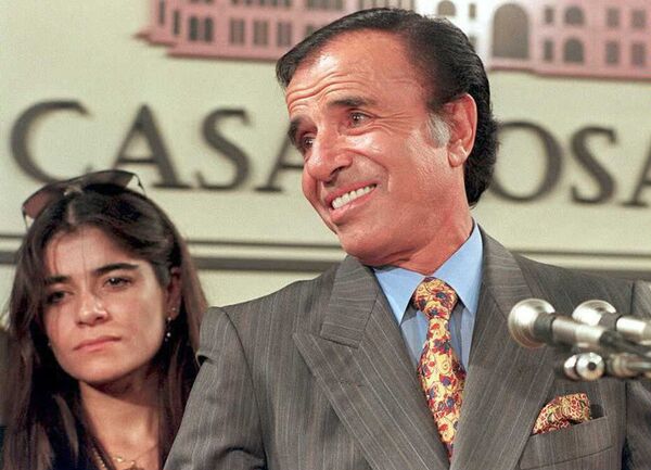 Бывший Президент Аргентины Карлос Менем Бывший Президент Аргентины Карлос Менем - Sputnik Արմենիա