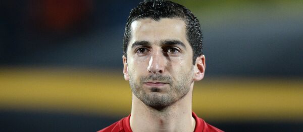 Полузащитник сборной Армении и Манчестер Юнайтед Генрих Мхитарян. Полузащитник сборной Армении и Манчестер Юнайтед Генрих Мхитарян. - Sputnik Армения