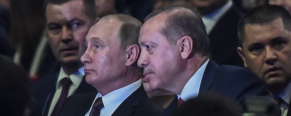 Реджеп Тайип Эрдоган и Владимир Путин Реджеп Тайип Эрдоган и Владимир Путин - Sputnik Армения
