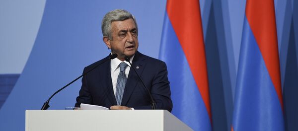 Серж Саргсян на форуме Армения-Диаспора Серж Саргсян на форуме Армения-Диаспора - Sputnik Արմենիա