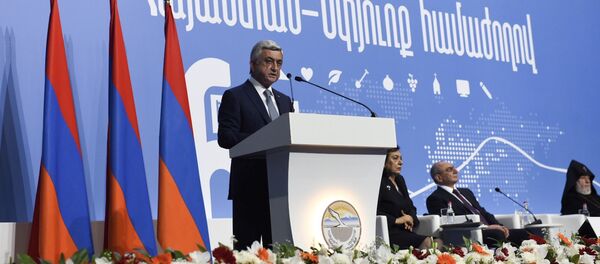 Серж Саргсян на форуме Армения-Диаспора - Sputnik Армения