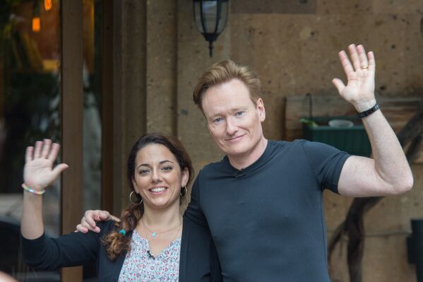 NBC հեռուստաընկերության Late Night with Conan O’Brien շոուի հաղորդավար Քոնան Օ’Բրայենը` Հայաստանում - Sputnik Արմենիա