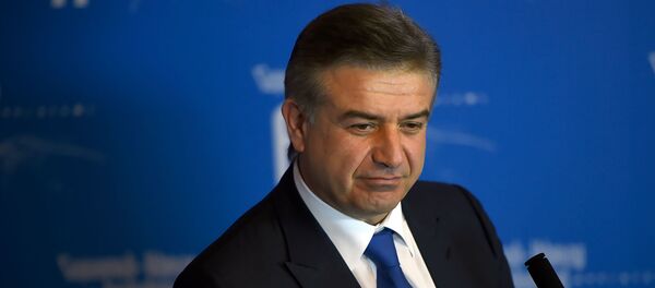 Премьер министр РА Карен Карапетян на форуме Армения-Диаспора Премьер министр РА Карен Карапетян на форуме Армения-Диаспора - Sputnik Արմենիա