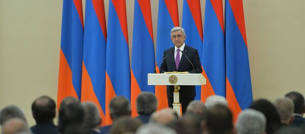 По случаю Дня независимости Армении в Президентском дворце состоялась торжественная церемония награждения По случаю Дня независимости Армении в Президентском дворце состоялась торжественная церемония награждения - Sputnik Արմենիա