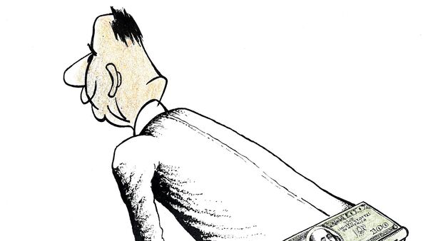 Карикатура. Подобострастие или образ коррумпированного чиновника - Sputnik Արմենիա