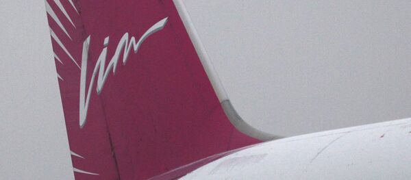 Название авиакомпании Vim-avia на хвостовой части самолета - Sputnik Армения