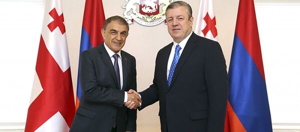 Ара Баблоян и Георгий Квирикашвили Ара Баблоян и Георгий Квирикашвили - Sputnik Արմենիա