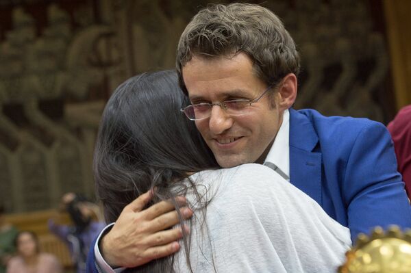 Ариана Каоли и Левон Аронян - Sputnik Армения