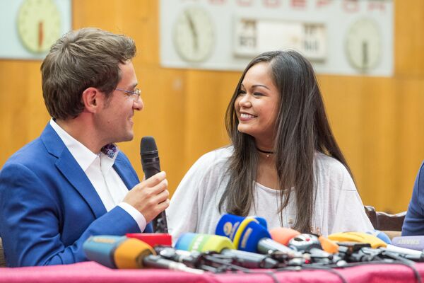 Ариана Каоли и Левон Аронян Ариана Каоли и Левон Аронян - Sputnik Արմենիա