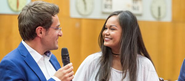 Ариана Каоли и Левон Аронян - Sputnik Армения