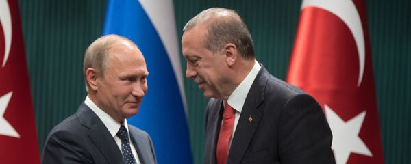 Президент РФ Владимир Путин и президент Турции Реджеп Тайип Эрдоган Президент РФ Владимир Путин и президент Турции Реджеп Тайип Эрдоган - Sputnik Армения