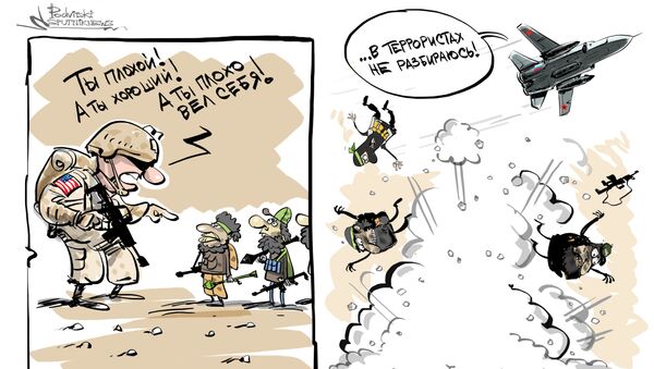 Карикатура. Два года операции российских ВКС в Сирии - Sputnik Армения