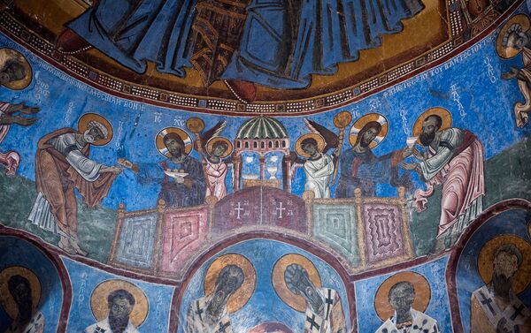 Ախթալայի Սուրբ Աստվածածին տաճարի որմնանկարները - Sputnik Արմենիա