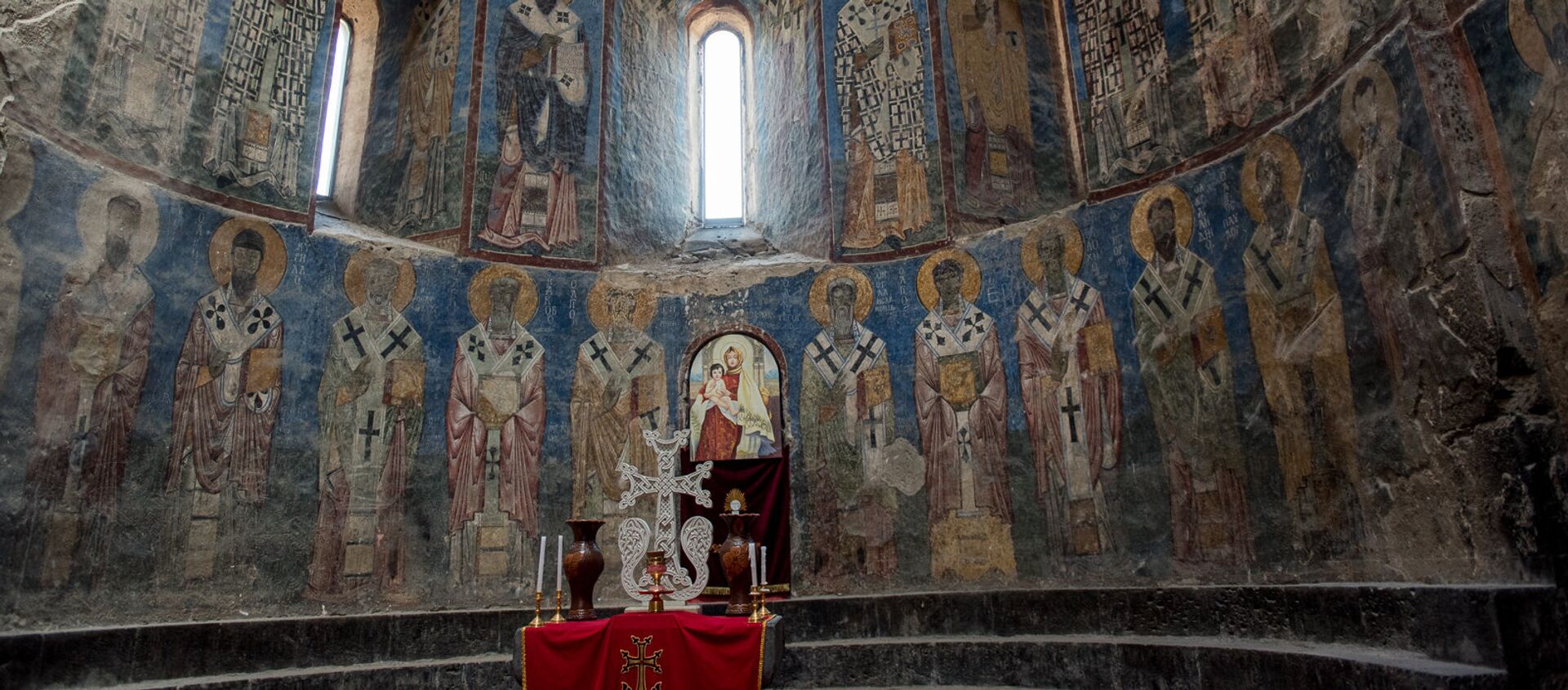 Фрески монастыря Святой Богоматери в Ахтале - Sputnik Արմենիա, 1920, 01.10.2017