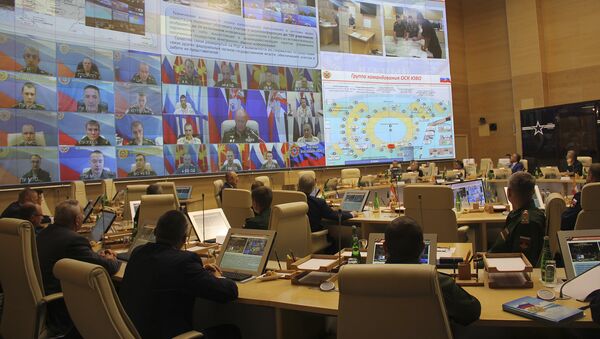 Конференц-зал Регионального центра управления штаба ЮВО - Sputnik Армения