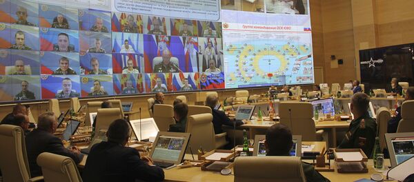 Конференц-зал Регионального центра управления штаба ЮВО Конференц-зал Регионального центра управления штаба ЮВО - Sputnik Արմենիա