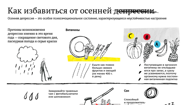 Инфографика: как избавиться от осенней депрессии - Sputnik Армения