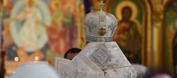 Освящение храма Русской Православной Церкви во имя Воздвижения Животворящего Креста Господня в Ереване Освящение храма Русской Православной Церкви во имя Воздвижения Животворящего Креста Господня в Ереване - Sputnik Армения