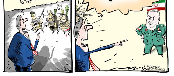 Карикатура. США могут причислить КСИР к террористическим организациям Карикатура. США могут причислить КСИР к террористическим организациям - Sputnik Արմենիա