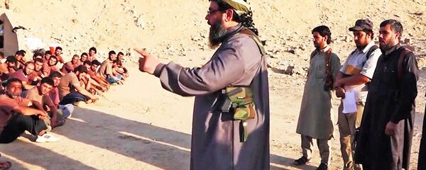 Лагерь обучения боевиков ИГИЛ. Архивное фото Лагерь обучения боевиков ИГИЛ. Архивное фото - Sputnik Армения