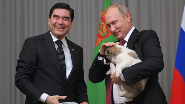 Президент РФ В. Путин встретился с президентом Туркмении Г. Бердымухамедовым - Sputnik Արմենիա