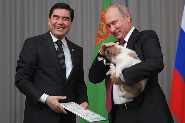 Президент РФ В. Путин встретился с президентом Туркмении Г. Бердымухамедовым - Sputnik Армения