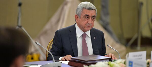 Президент Армении Серж Саргсян - Sputnik Армения