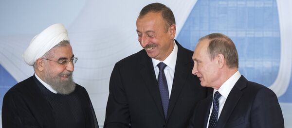 Путин, Алиев и Роухани Путин, Алиев и Роухани - Sputnik Արմենիա
