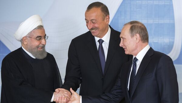 Путин, Алиев и Роухани - Sputnik Армения
