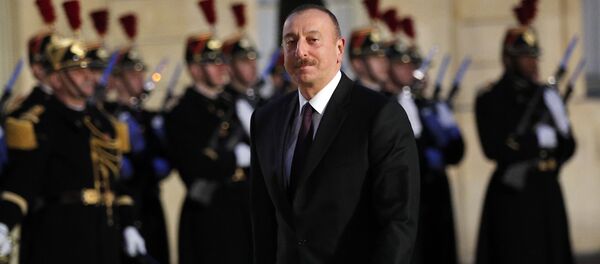 Президент Азербайджана Ильхам Алиев Президент Азербайджана Ильхам Алиев - Sputnik Армения
