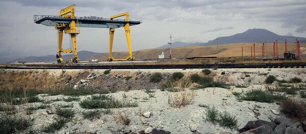 Строительство железной дороги Баку-Тбилиси-Карс Строительство железной дороги Баку-Тбилиси-Карс - Sputnik Армения
