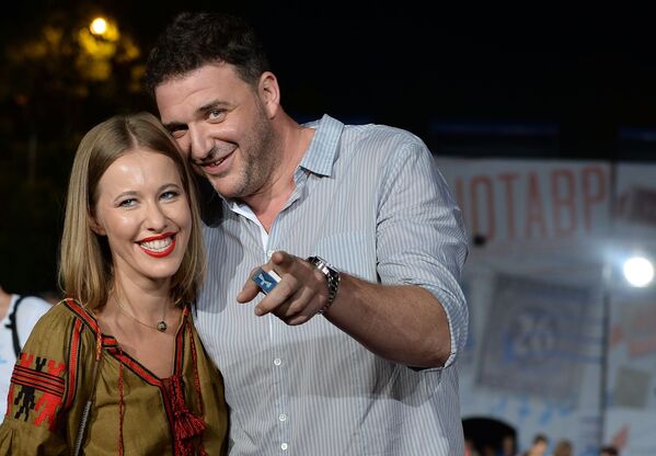 Телеведующая Ксения Собчак с мужем актером Максимом Виторганом - Sputnik Армения