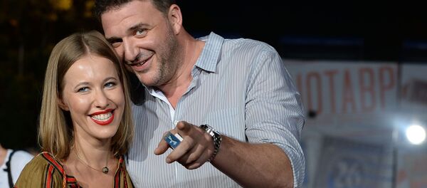 Телеведующая Ксения Собчак с мужем актером Максимом Виторганом - Sputnik Армения