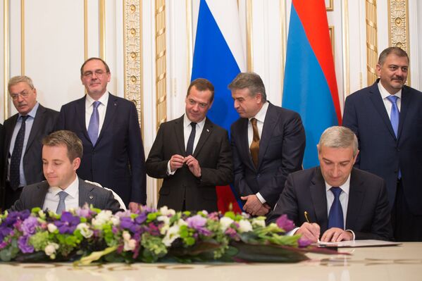 Подписание соглашений между Арменией и Россией - Sputnik Армения