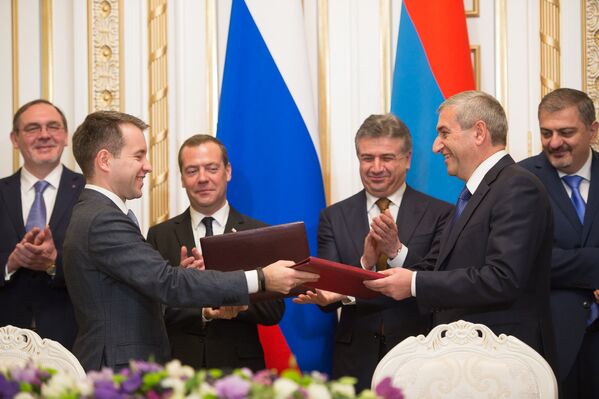 Համաձայնագրի ստորագրում Հայաստանի և Ռուսաստանի միջև - Sputnik Արմենիա