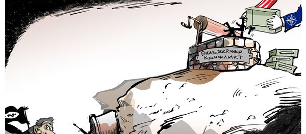 Карикатура. На складе ИГ в Сирии нашли новейшее оружие НАТО Карикатура. На складе ИГ в Сирии нашли новейшее оружие НАТО - Sputnik Արմենիա